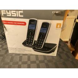 Draadloze twin dect telefoon fysic
