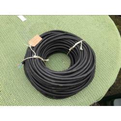 74 mtr. Rubber snoer 2x2.5 mm2