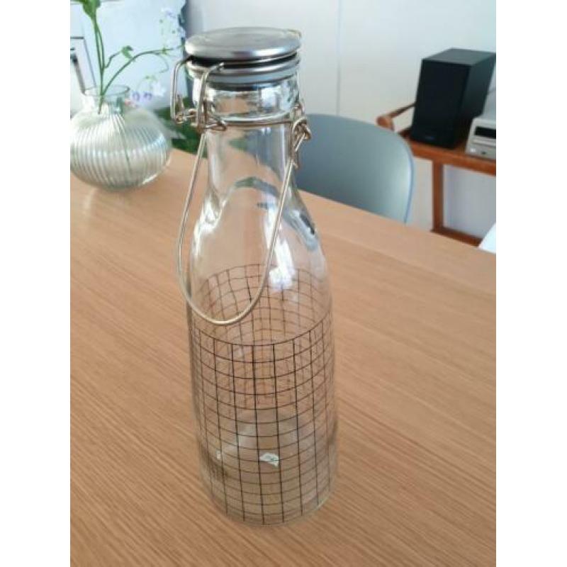PT Present Time karaf/fles/kan van glas. Nieuw.