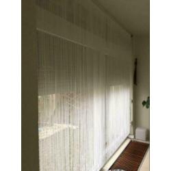 Draadgordijn hoog kwaliteit wit 300/240 cm B/H