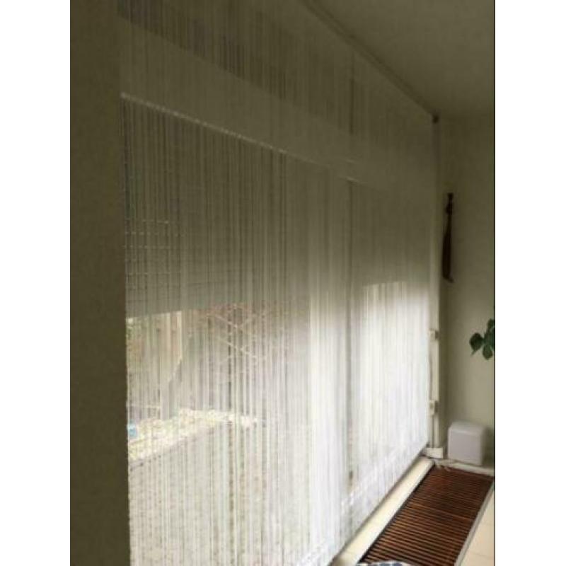 Draadgordijn hoog kwaliteit wit 300/240 cm B/H