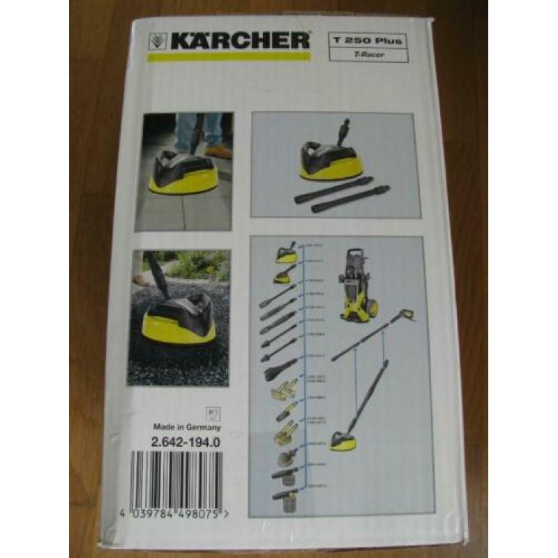 KARCHER TERRASREINIGER T250 PLUS (NIEUW) in ongeopende doos