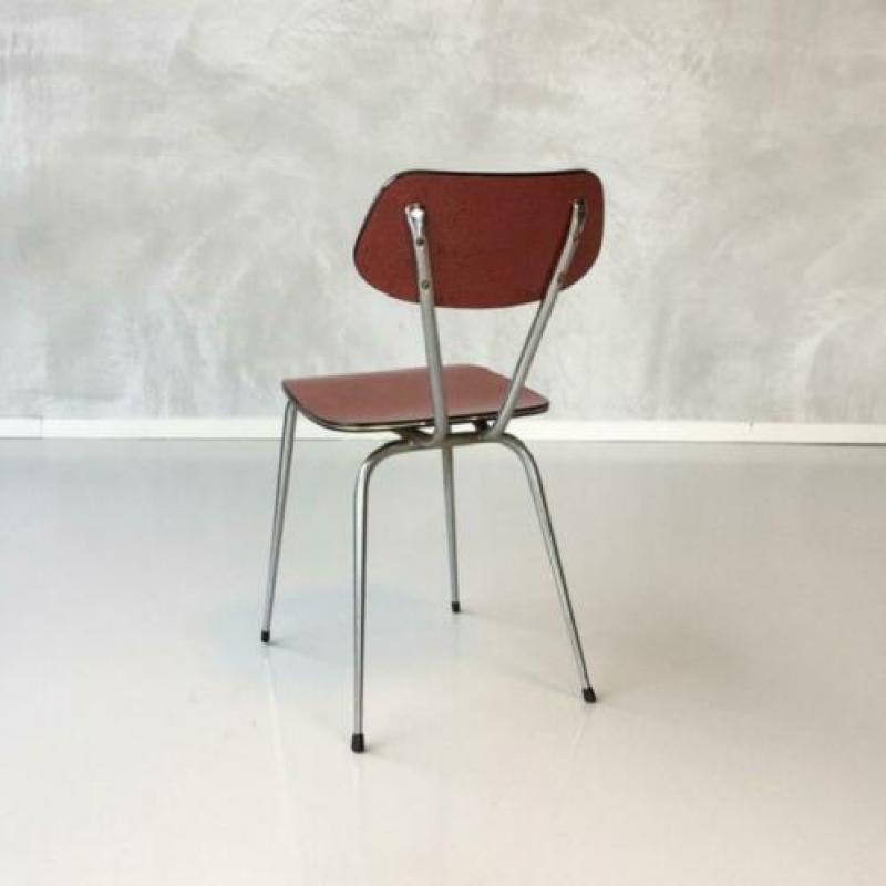Jaren 50 keukenstoelen 3x vintage eetkamerstoelen retro