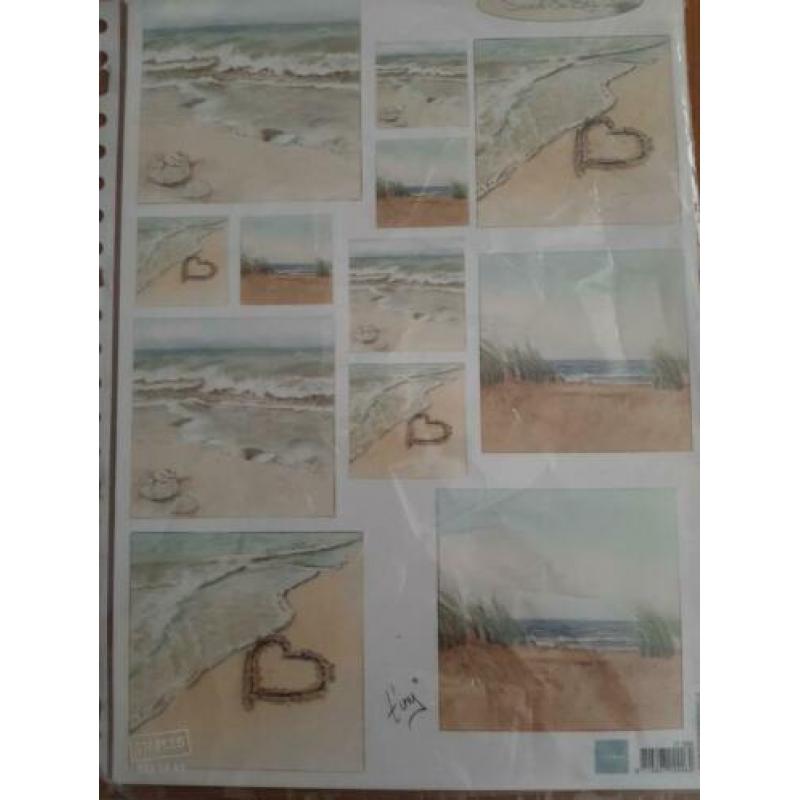 Knipvellen strandthema van Marianne Design NIEUW