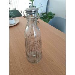 PT Present Time karaf/fles/kan van glas. Nieuw.