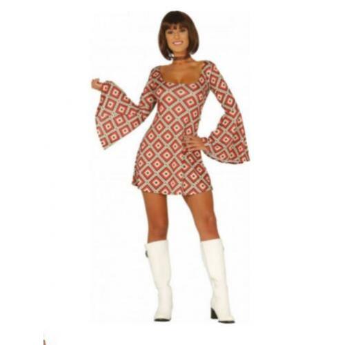 Jaren 60/70 Disco jurkjes (verkleedkleding)