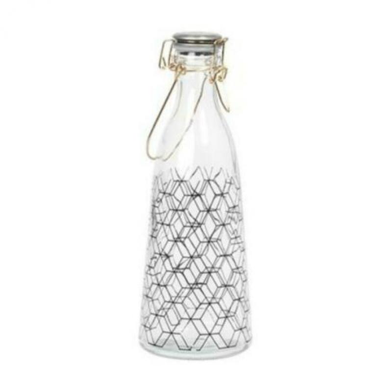 PT Present Time karaf/fles/kan van glas. Nieuw.