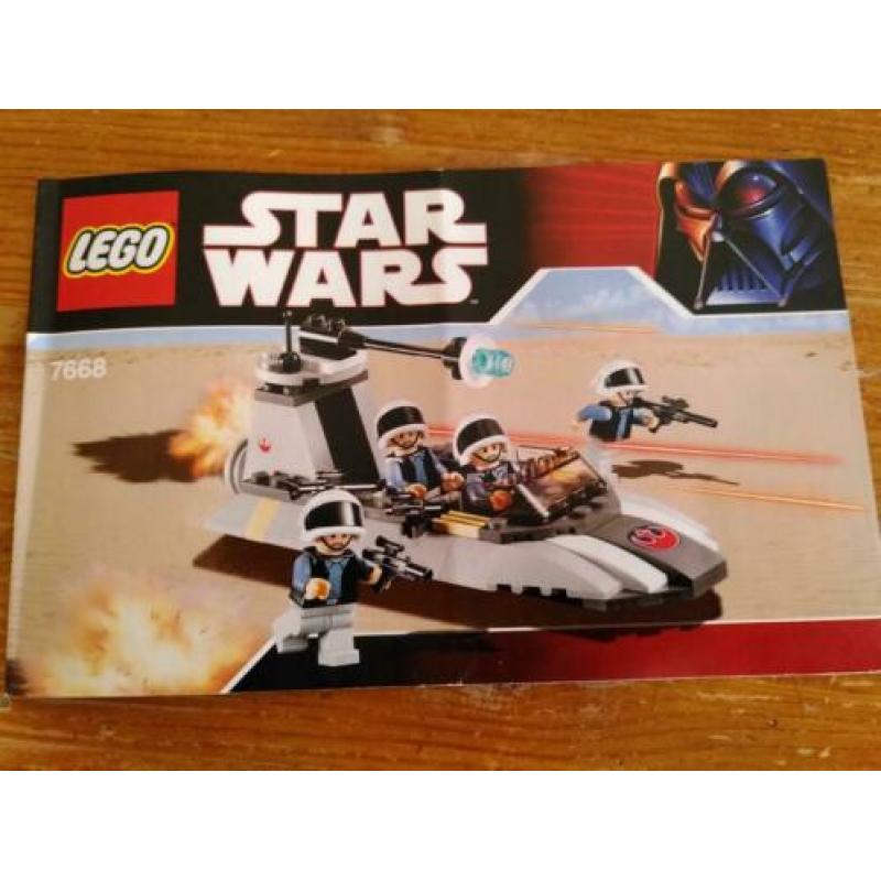 Lego Star Wars 7668 Rebel Scout Speeder (2 sets)