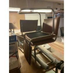 4 stoelen bruin sky