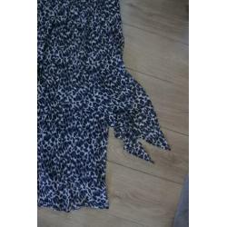 Yoek rok M zwart wit panter print NIEUW laagjes gaaf