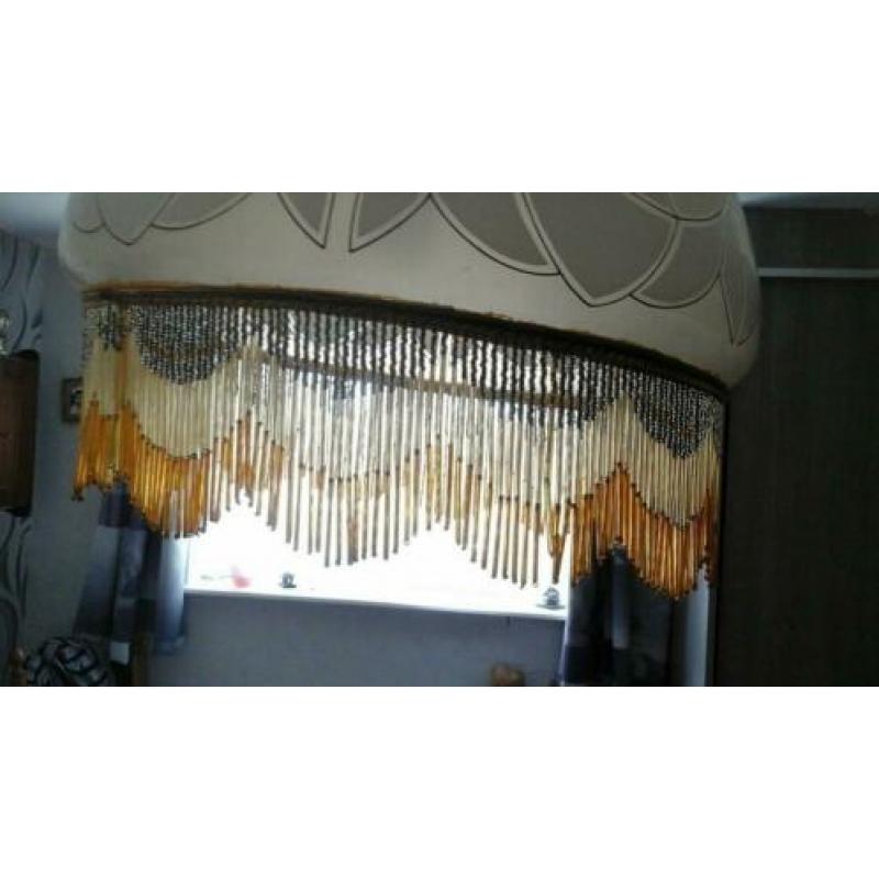 Hanglamp met kralenrand
