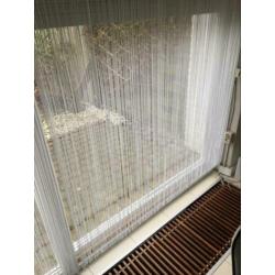 Draadgordijn hoog kwaliteit wit 300/240 cm B/H
