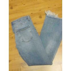 ZARA - Nieuwstaat mooie jeans, blauw, jeansmaat 33.
