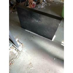 Industriële marmer blad, wandtafel, side table, werktafel