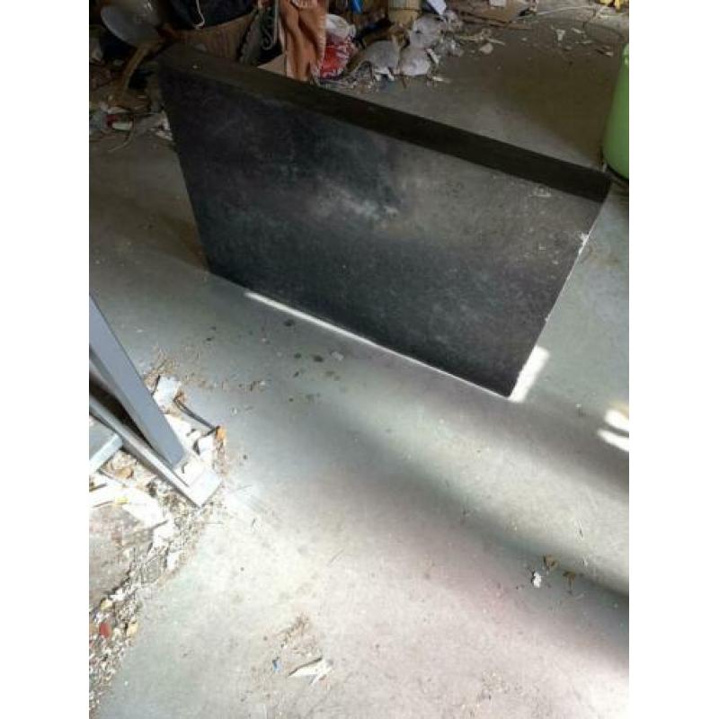 Industriële marmer blad, wandtafel, side table, werktafel