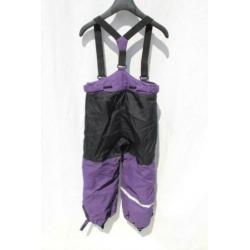 Zwart-paarse ski-broek.Bretels.Mt 122.Merk H&M