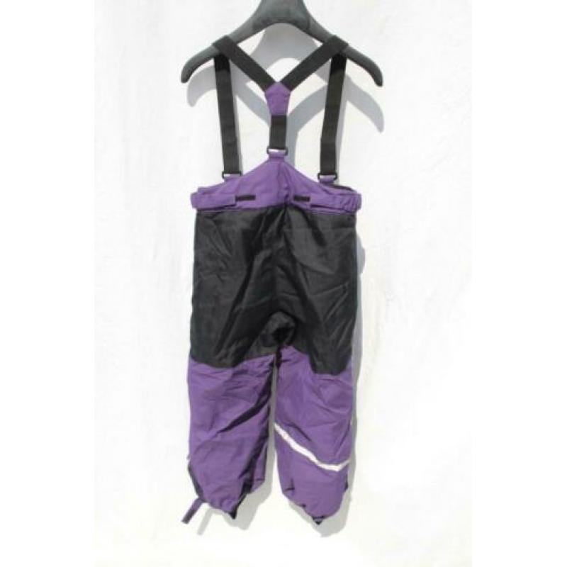 Zwart-paarse ski-broek.Bretels.Mt 122.Merk H&M