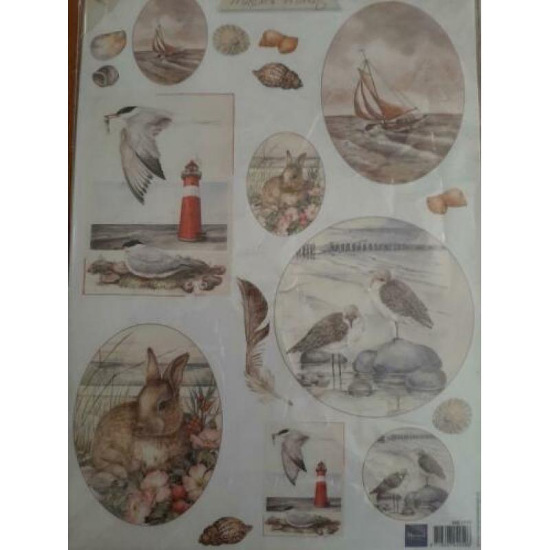 Knipvellen strandthema van Marianne Design NIEUW