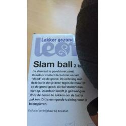 SLAM BALL 2 kg NIEUW!! met voorbeelden
