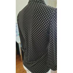 Morgan zwarte blouse met dots, mt 36, zgan.