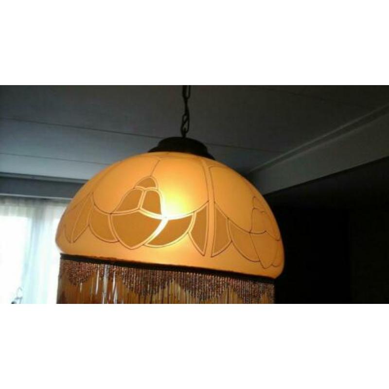 Hanglamp met kralenrand
