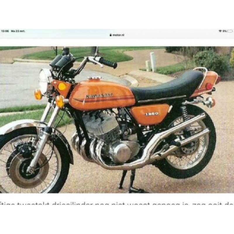 Gevraagd Kawasaki h2.. 750cc