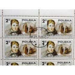 7 verschillende complete ongevouwen postzegelvellen - Polen