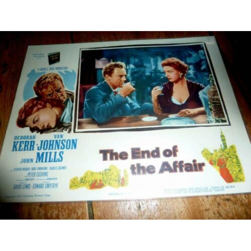 x 3 film lobby cards End of the Affair - Deborah Kerr - 1955