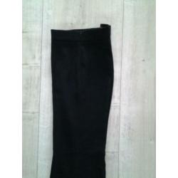 Aparte zwarte nette broek van Zara XS wijde pijpen