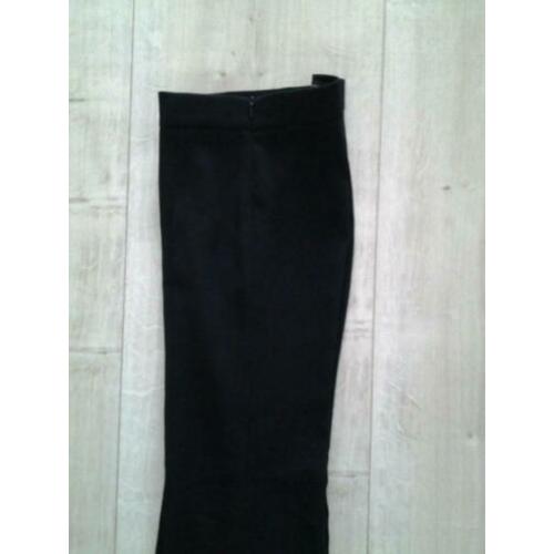 Aparte zwarte nette broek van Zara XS wijde pijpen