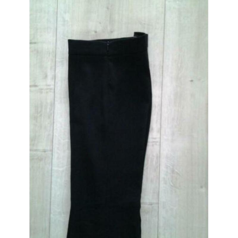 Aparte zwarte nette broek van Zara XS wijde pijpen