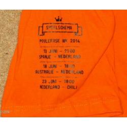 oranje shirt (voetbal / WK 2014) NIEUW / ongedragen
