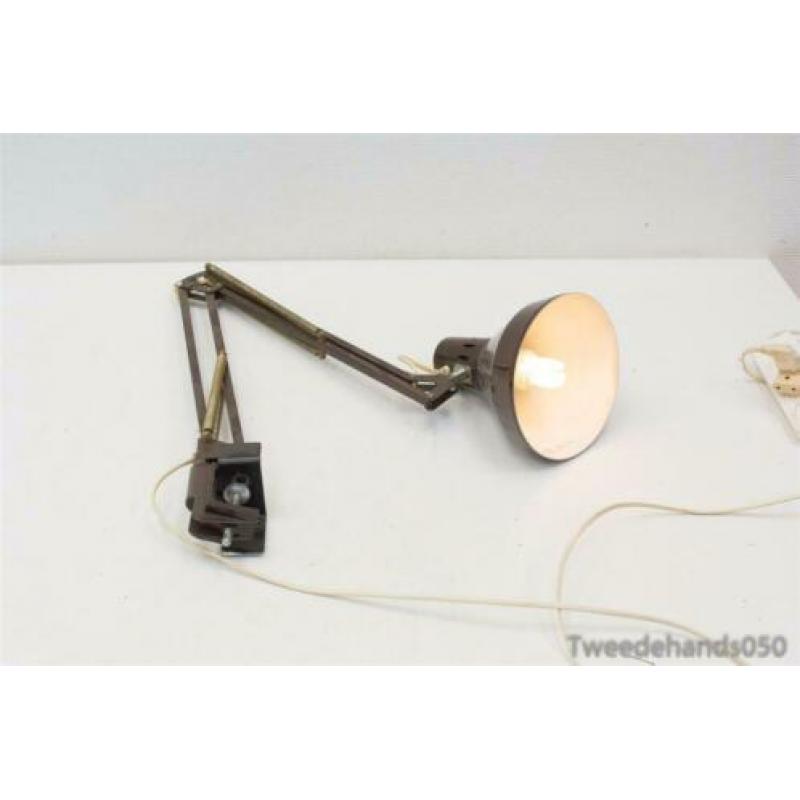 Bureaulamp, bruin ,Landskrona 89973