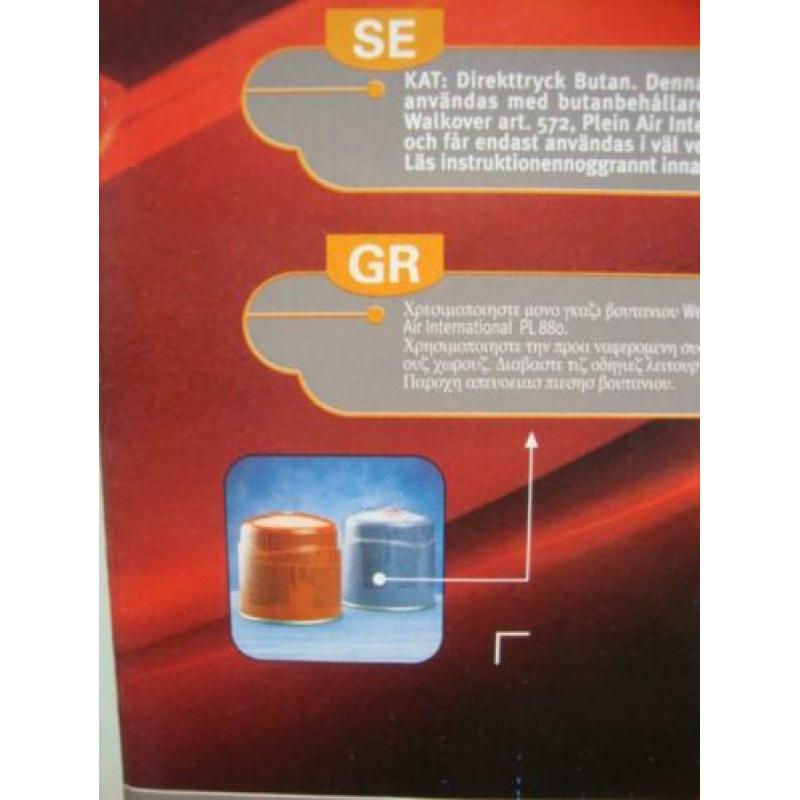 1 vlams gaskomfoor van pleinair gaspit plutone campinggaz
