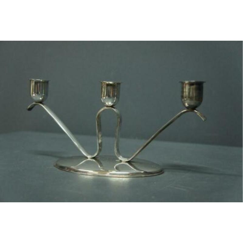 Kandelaar zilver Nieuwpoort design vintage