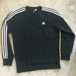 Adidas 3-stripes sweaters in zwart grijs en donkergroen