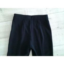 Aparte zwarte nette broek van Zara XS wijde pijpen