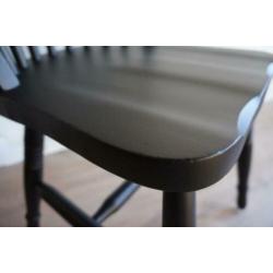 8x spijlenstoel zwart - eetstoel - cafestoel - eettafel