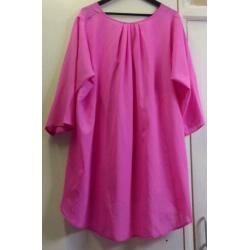 Prachtige roze blouse van Magna maat 52 -54
