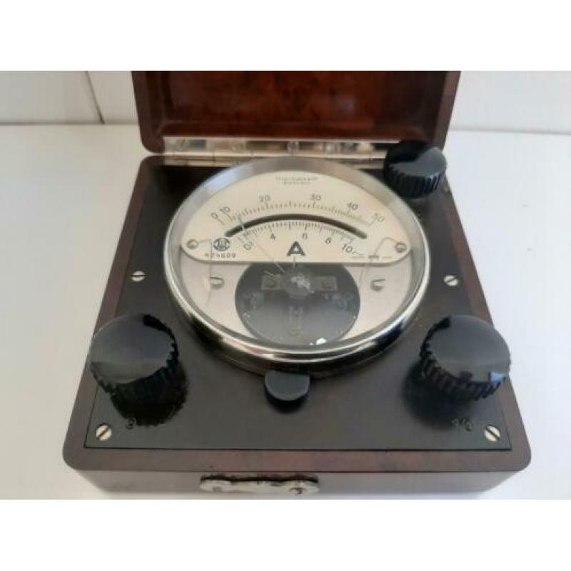 Antieke Bakkelieten Voltmeter