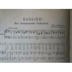 Jordaan Amsterdam Hadsjee + Paleis op de Dam bladmuziek