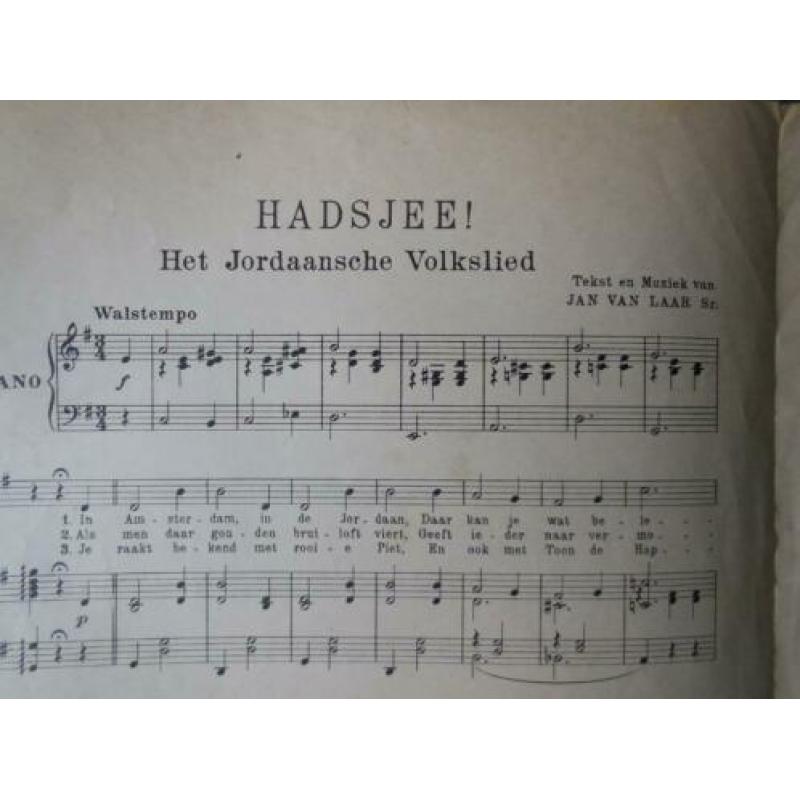 Jordaan Amsterdam Hadsjee + Paleis op de Dam bladmuziek