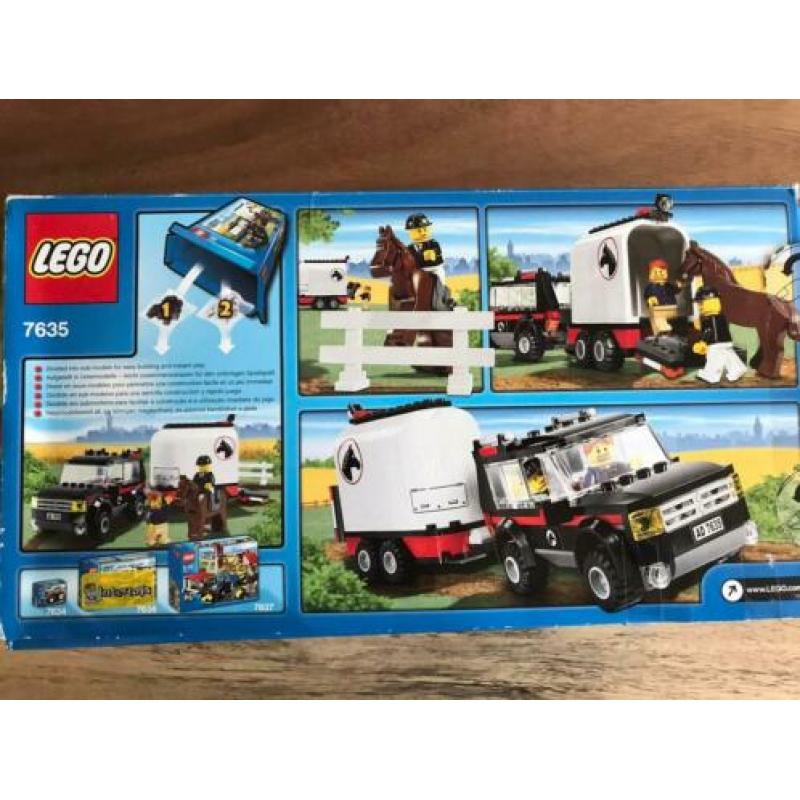 Lego City 7635 Paardentrailer compleet in doos!