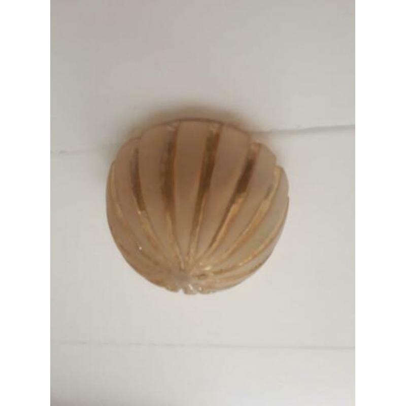 Art deco plafondlamp van glas.