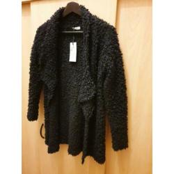 NIEUW Jacqueline de Yong zwart fluffy vest maat S