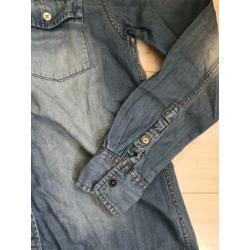 Blauwe spijkerblouse BLUE RIDGE - WE