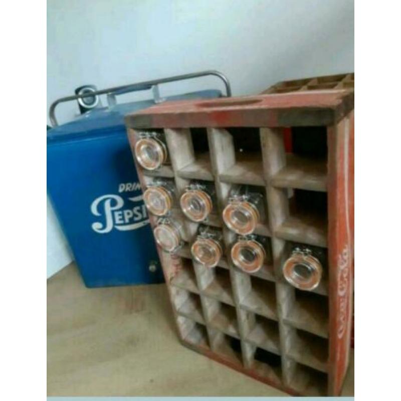coca cola houten kist met plankjes 76