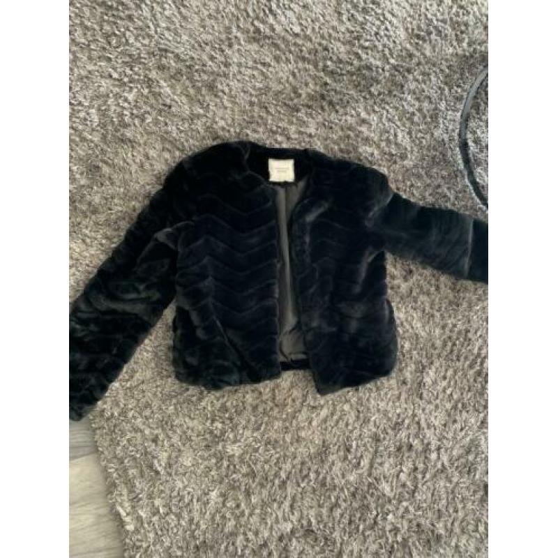 Nieuwe fauxfur jas, nooit gedragen maat S