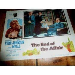 x 3 film lobby cards End of the Affair - Deborah Kerr - 1955