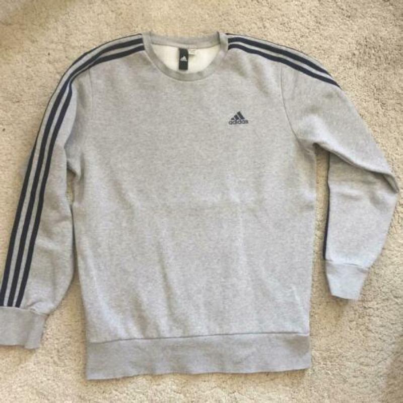 Adidas 3-stripes sweaters in zwart grijs en donkergroen